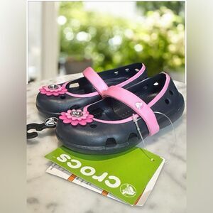 NWT CROCS Toddler Baby Mary Jane  Keeley Springtime  Sandals Size C 6